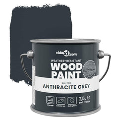 vidaXL Wood Paint Grey 2.5 L Wall Print 5