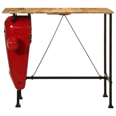 vidaXL 7 Piece Bar Set Solid Wood Mango 3