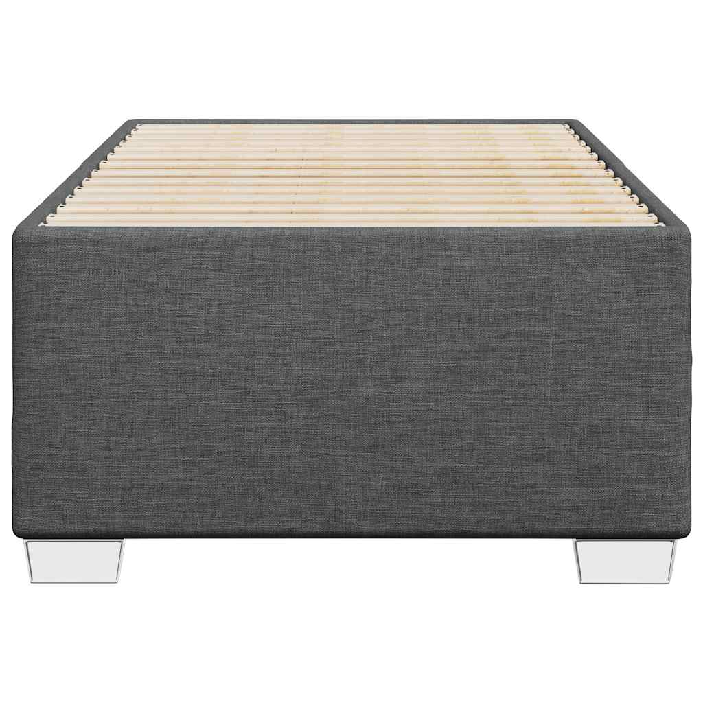 Bed Frame without Mattress Single Fabric Dark grey 3FT Single