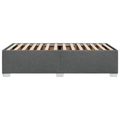 Bed Frame without Mattress Single Fabric Dark grey 3FT Single