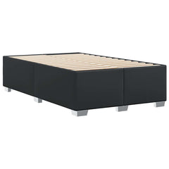 Bed Frame without Mattress Black Single Faux Leather 4FT6 Double