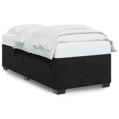 Bed Frame without Mattress Single Velvet Black 3FT Single