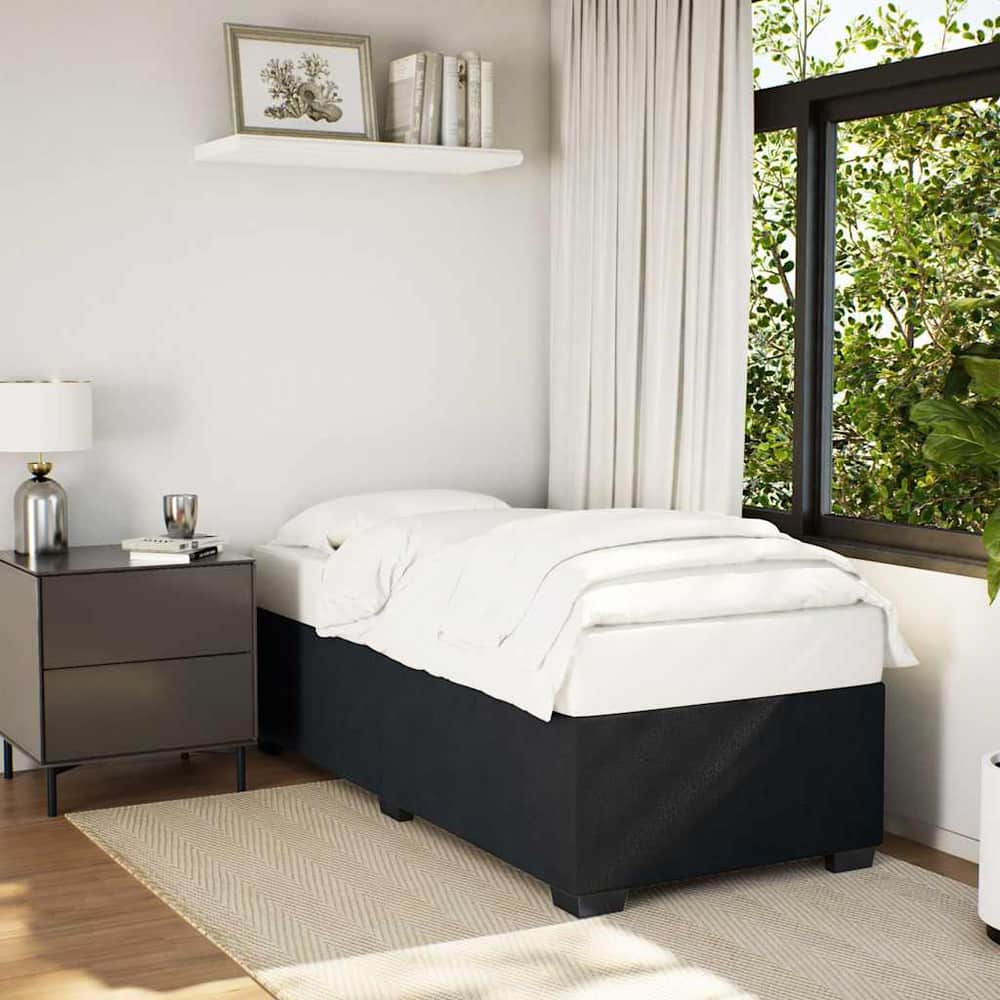 Bed Frame without Mattress Single Velvet Black 3FT Single