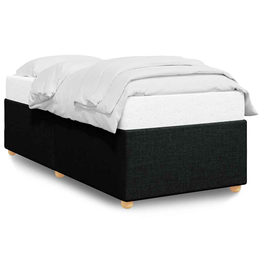 Bed Frame without Mattress Single Fabric Black 3FT Single