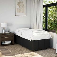 Bed Frame without Mattress Single Fabric Black 3FT Single
