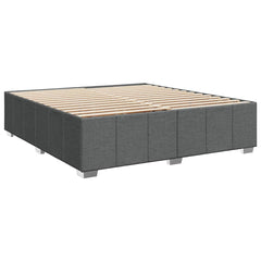 Bed Frame without Mattress Single Fabric Dark grey 6FT Super King Size