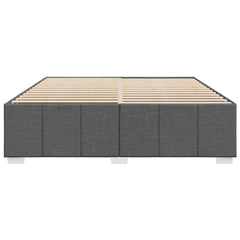 Bed Frame without Mattress Single Fabric Dark grey 6FT Super King Size