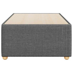 Bed Frame without Mattress Fabric Dark grey Single