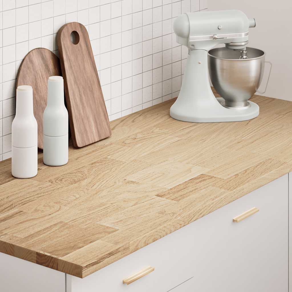 Kitchen Worktop 40x63,5x4 cm Solid Wood Oak Rectangular 140 cm 2.7 cm