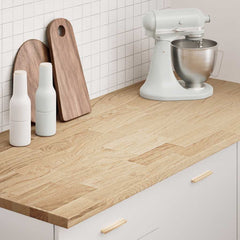 Kitchen Worktop 40x63,5x4 cm Solid Wood Oak Rectangular 140 cm 2.7 cm