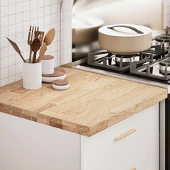 Kitchen Worktop 40x63,5x4 cm Solid Wood Oak Rectangular 60 cm 4 cm