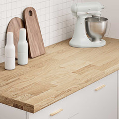 Kitchen Worktop 40x63,5x4 cm Solid Wood Oak Rectangular 140 cm 4 cm