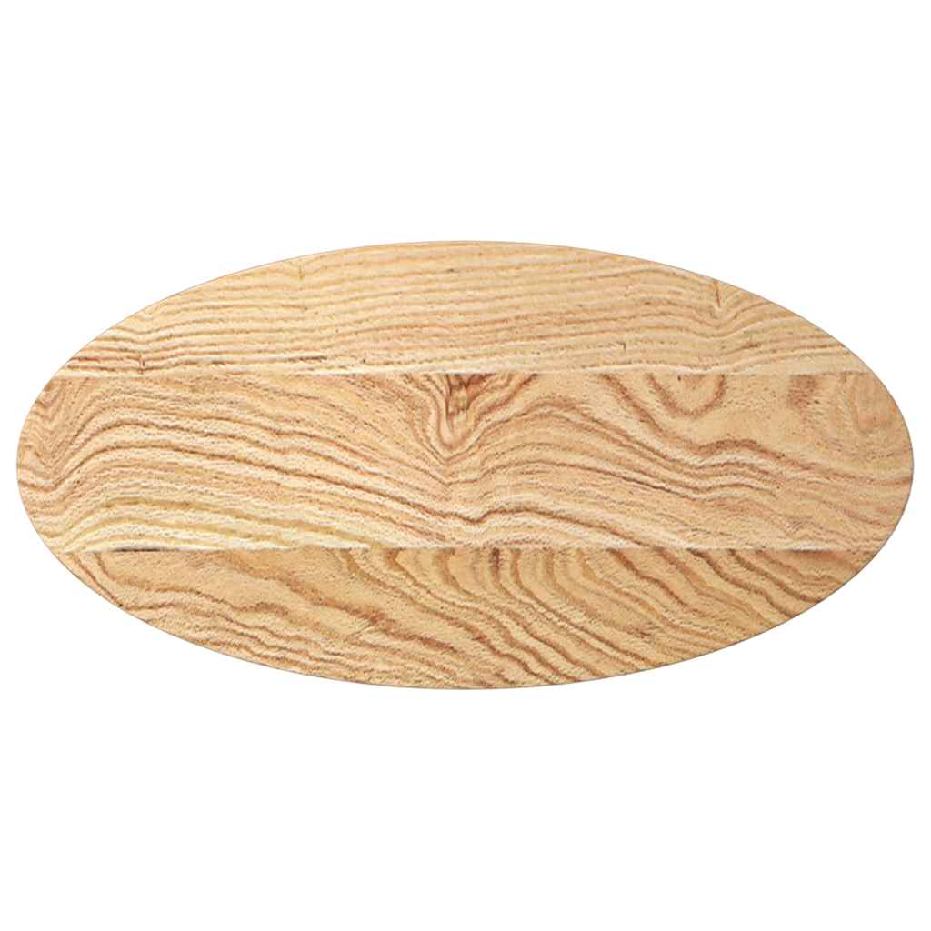 vidaXL Table Top 80x40x4 cm Solid Wood Oak Oval 2