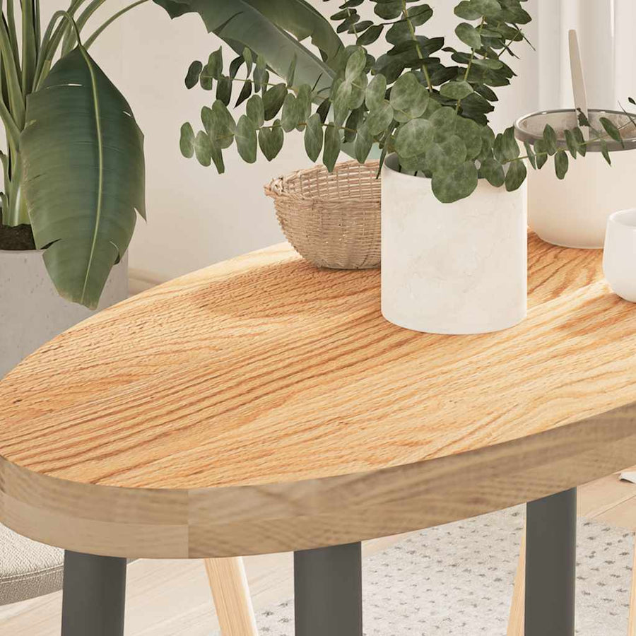 Table Top Solid Wood Oak Oval