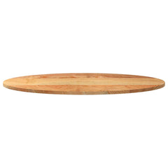 vidaXL Table Top Light Brown 100x50x2 cm Solid Wood Oak Oval 5