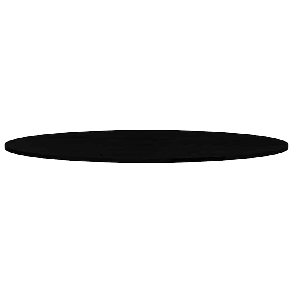 vidaXL Table Top Dark Brown 140x60x2 cm Solid Wood Oak Oval 5
