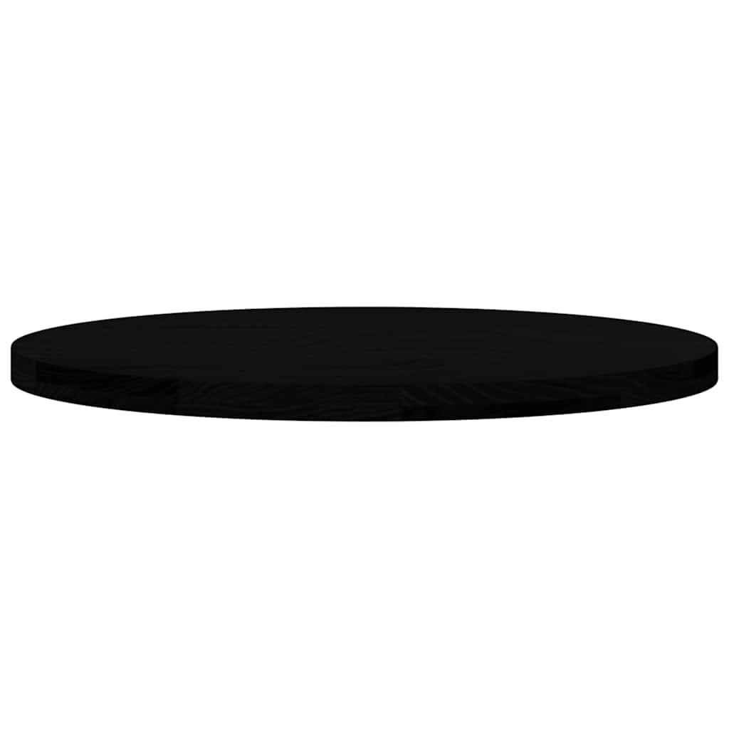 vidaXL Table Top Dark Brown 80x40x4 cm Solid Wood Oak Oval 5