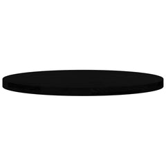 vidaXL Table Top Dark Brown 80x40x4 cm Solid Wood Oak Oval 5