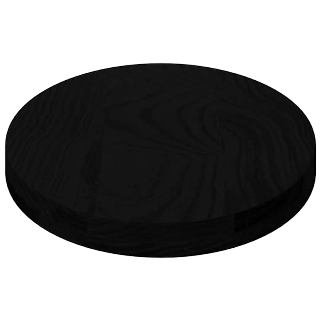 vidaXL Table Top Dark Brown 80x40x4 cm Solid Wood Oak Oval 6