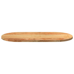 vidaXL Table Top Light Brown 80x40x2 cm Solid Wood Oak Oval 5