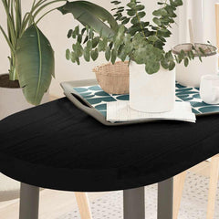 vidaXL Table Top Dark Brown 80x40x4 cm Solid Wood Oak Oval 1