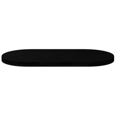 vidaXL Table Top Dark Brown 100x50x4 cm Solid Wood Oak Oval 5