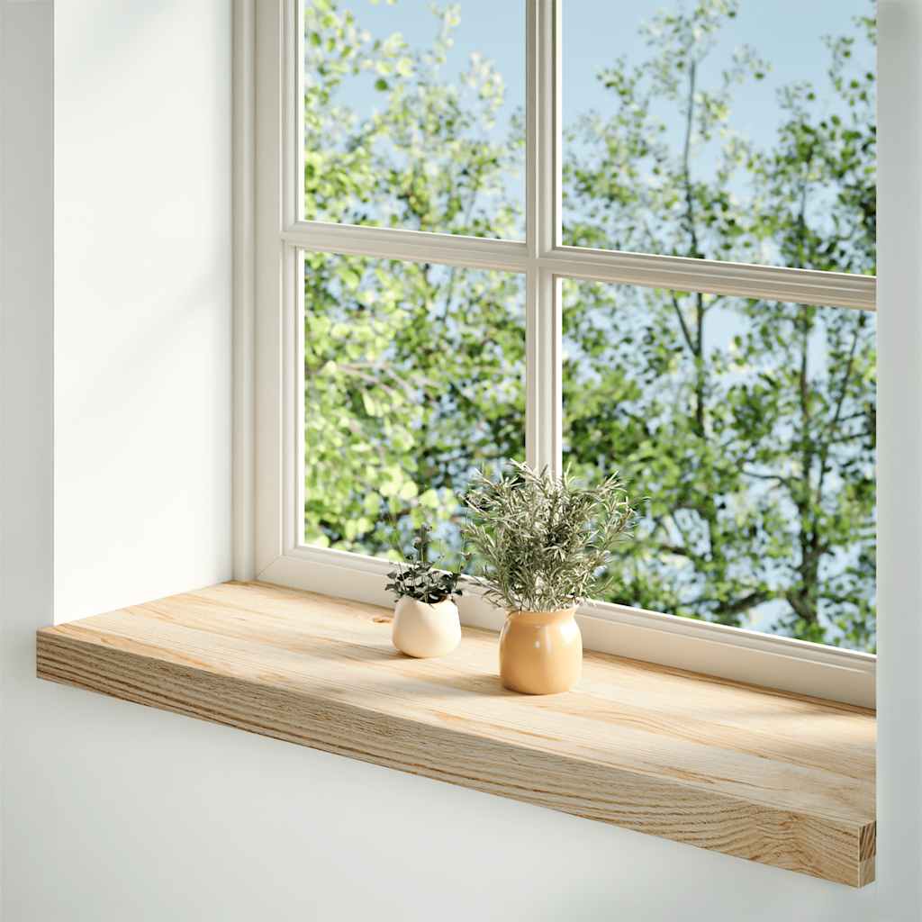 vidaXL Window Sills 2 pcs Untreated 90x25x2 cm Solid Wood Oak 2
