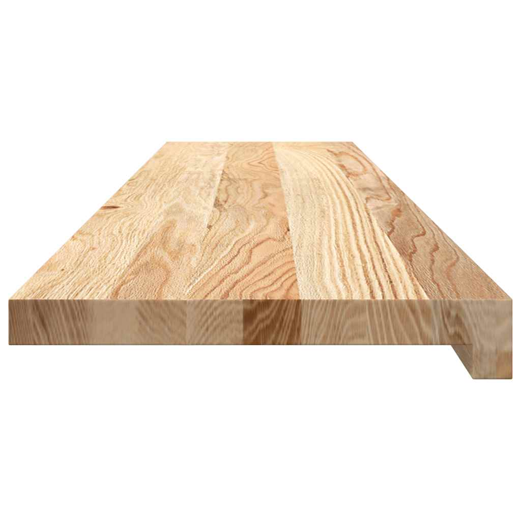 vidaXL Window Sills 2 pcs Untreated 110x25x2 cm Solid Wood Oak 5