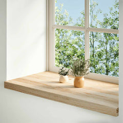 Window Sills 2 pcs Untreated Solid Wood Oak Depth 40 cm Natural 90 cm