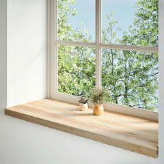 Window Sills 2 pcs Untreated Solid Wood Oak Depth 40 cm Natural 110 cm