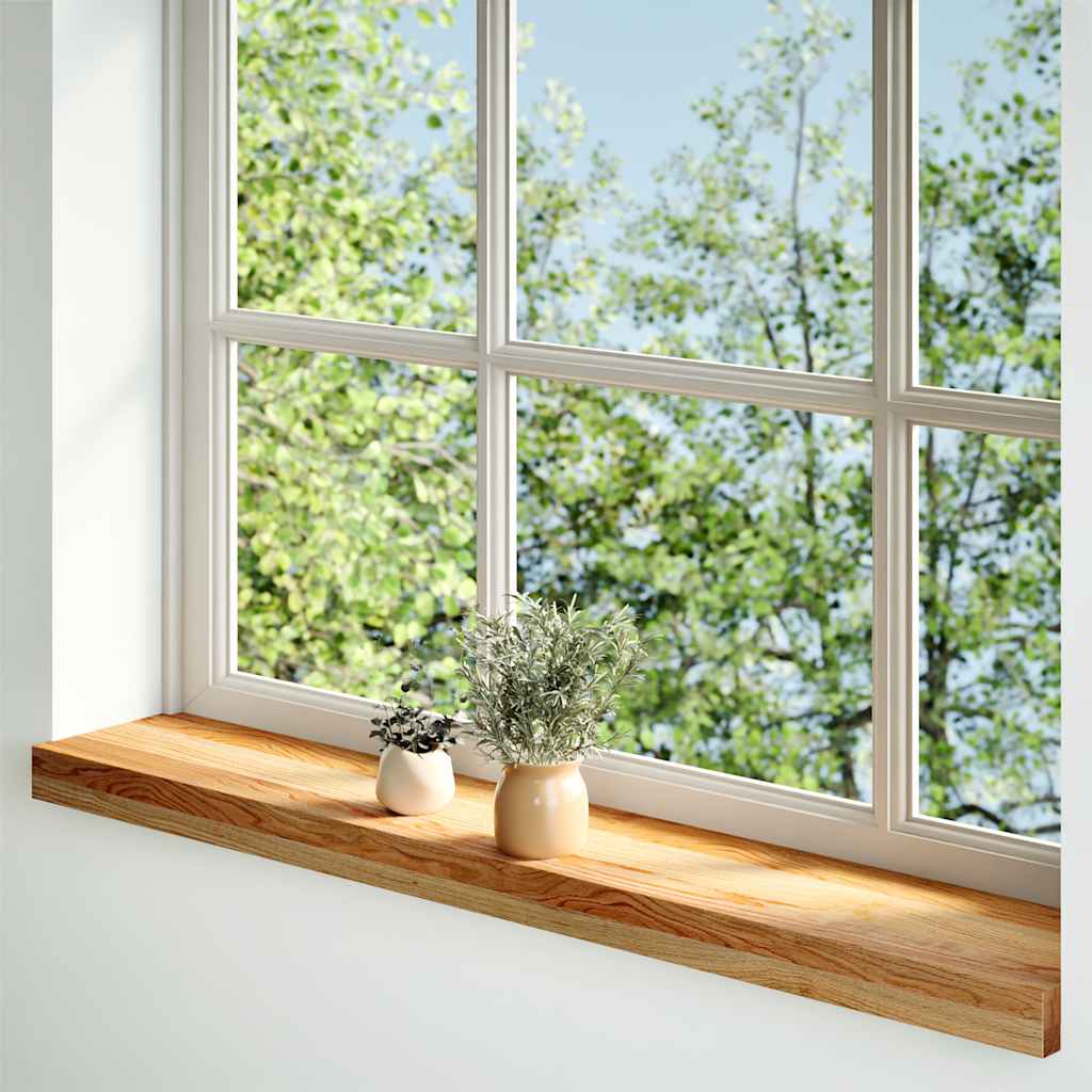 vidaXL Window Sills 2 pcs Light Brown 70x15x2 cm Solid Wood Oak 2