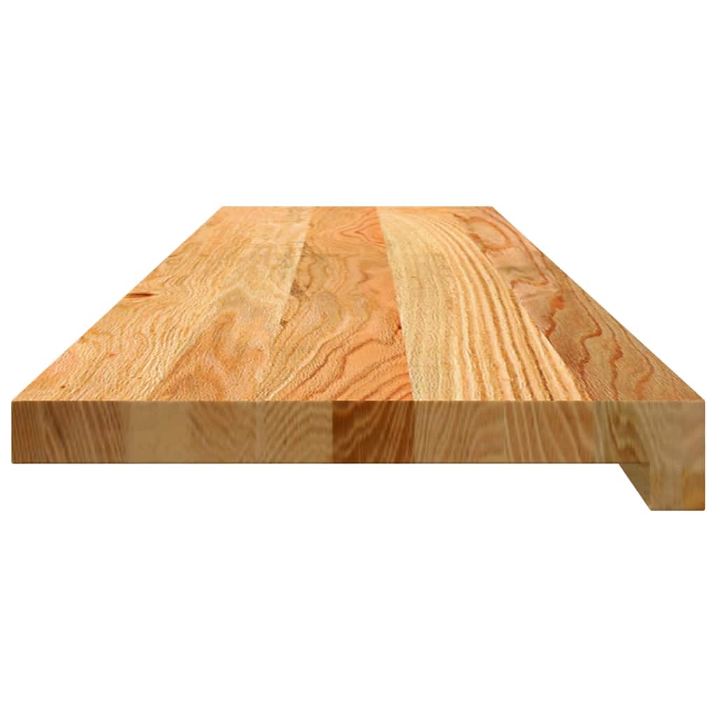 vidaXL Window Sills 2 pcs Light Brown 100x25x2 cm Solid Wood Oak 5