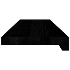 vidaXL Window Sills 2 pcs Brown Black 80x20x2 cm Solid Wood Oak 5