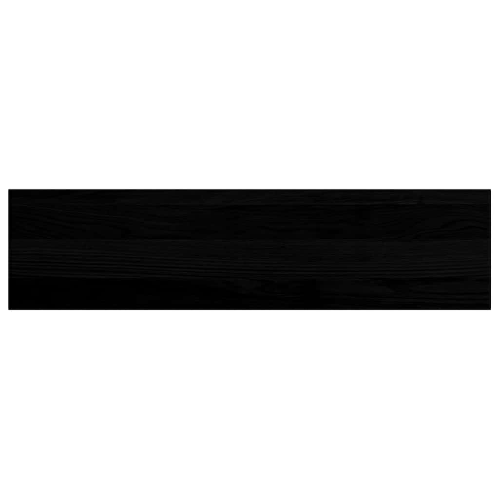 vidaXL Window Sills 2 pcs Brown Black 80x20x2 cm Solid Wood Oak 6