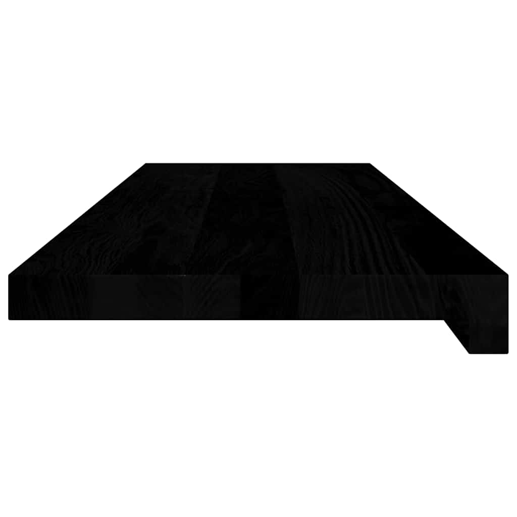 vidaXL Window Sills 2 pcs Brown Black 80x25x2 cm Solid Wood Oak 4