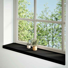 vidaXL Window Sills 2 pcs Brown Black 100x25x2 cm Solid Wood Oak 2