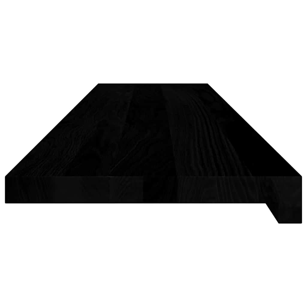 vidaXL Window Sills 2 pcs Brown Black 110x25x2 cm Solid Wood Oak 4