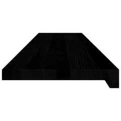 vidaXL Window Sills 2 pcs Brown Black 110x25x2 cm Solid Wood Oak 4