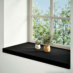 vidaXL Window Sills 2 pcs Brown Black 70x40x2 cm Solid Wood Oak 1