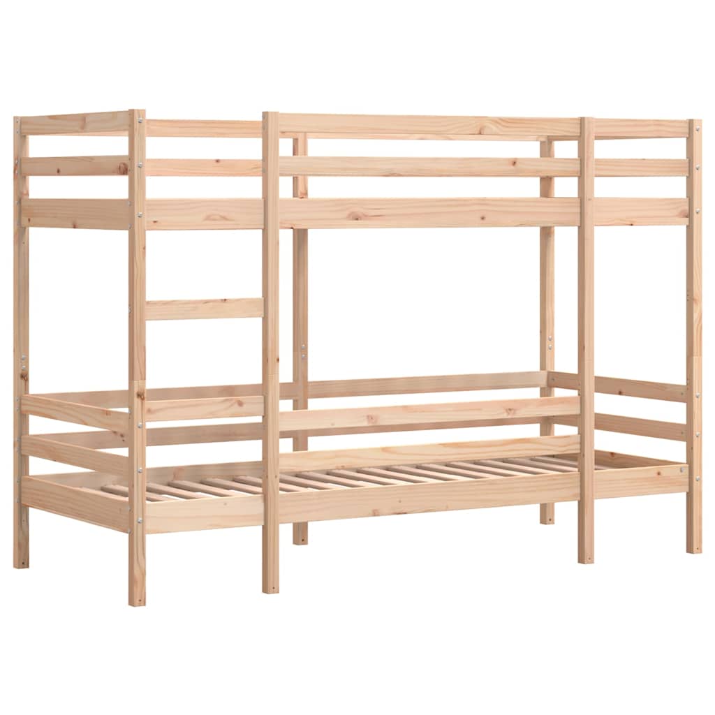 Bunk Bed without Mattress Solid Wood Pine Natural 90 cm 190 cm