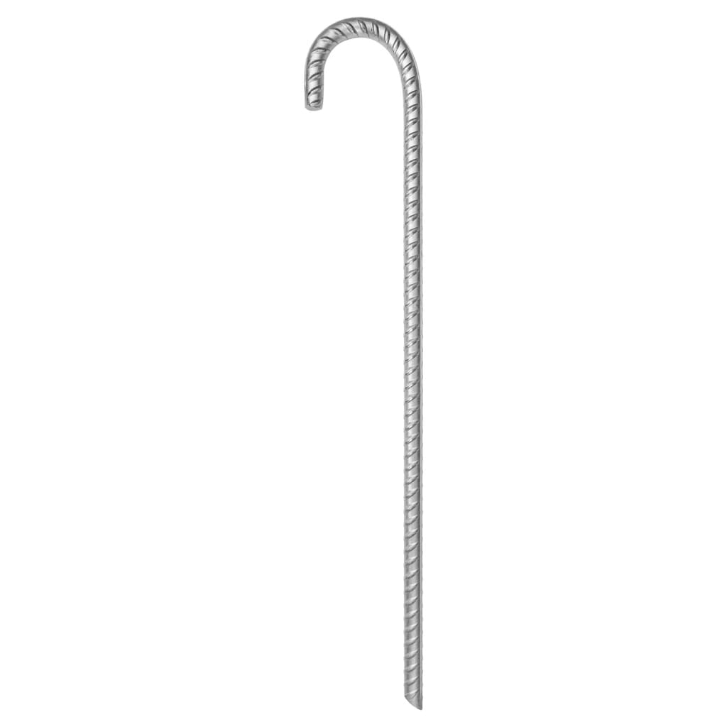 vidaXL Tent Pegs 12 pcs 41.5 cm Ø12 mm Galvanised Steel 3