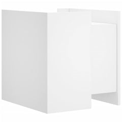 vidaXL Bedside Cabinet White 45x50x50 cm Engineered Wood 6