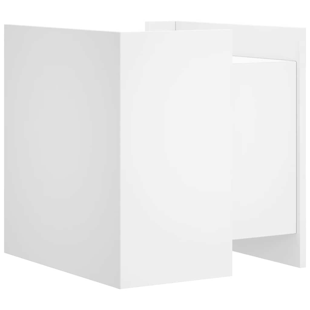 Bedside Cabinet 45x50x50 cm Engineered Wood White