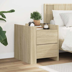 Bedside Cabinet 45x50x50 cm Engineered Wood Sonoma oak