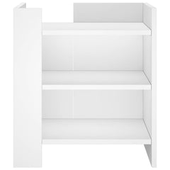 vidaXL Bedside Cabinet White 45x50x50 cm Engineered Wood 4