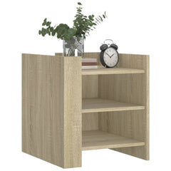 vidaXL Bedside Cabinet Sonoma Oak 45x50x50 cm Engineered Wood 3