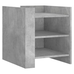 vidaXL Bedside Cabinet Concrete Grey 45x50x50 cm Engineered Wood 2