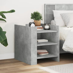 vidaXL Bedside Cabinet Concrete Grey 45x50x50 cm Engineered Wood 1