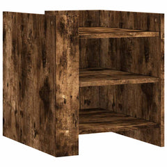 vidaXL Bedside Cabinet Smoked Oak 45x50x50 cm Engineered Wood 2