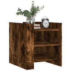 vidaXL Bedside Cabinet Smoked Oak 45x50x50 cm Engineered Wood 3